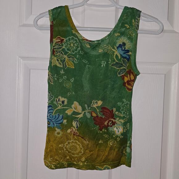 Chaudry KC Sports Viscose Green Tank Size Small - Picture 3 of 7
